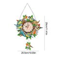 thumbnail image 2 of Reloj Diamantes Cristal Colorido Acrílico Forma Especial para Pared, 2 of 9