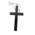 thumbnail image 2 of DAMAI Wooden Cross Pendant Necklace - Sliver Beaded Chain Christian Religious Jewelry for Women Men, Adjustable Baptism Gifts, Prayer Necklace for Believers, 2 of 6