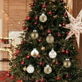 thumbnail image 4 of CY5O5ee Christmas Ball Ornaments 30PCS Large Shatterproof Christmas Tree Ornaments Vintage Farmhouse Rustic Xmas Party Home Decor Hanging Ornament, 4 of 6