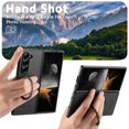 thumbnail image 5 of for Samsung Galaxy Z Fold 5 Case, PU Leather Back + TPU Frame, 360° Rotating Ring Bracket Strong Magnetic, Wireless Charging Compatible, Ultra Slim Protective Case for Samsung Galaxy Z Fold 5, Black, 5 of 5