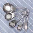 thumbnail image 3 of Juego de tazas y cucharas medidoras de acero inoxidable, 5 piezas, herramienta de cocina para hornear para una cocción precisa, 3 of 8