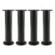 thumbnail image 1 of Patas ajustables Ounissouiy para muebles negro 4 piezas 18-30 CM, 1 of 6