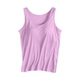 thumbnail image 6 of Women Built In Bra Tank Top Padded Yoga Shirt Shelf Bra Workout Camisole Casual Undershirt, 6 of 8