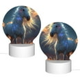 thumbnail image 2 of Daiia Starry Light White Horse Pattern Acrylic Night Light, LED Touch Light, Bedroom Night Light, Soft Glowing Lamp Perfect Gift for Mother's Day, Birthday, or Christmas, 2 of 9