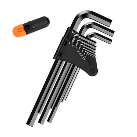 

Papaba Hexagonal Wrench Set 10Pcs/Set Maintenance Rust-proof Firm Wear Resistant Hex Wrench Kit