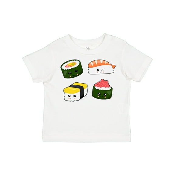 Inktastic Sushi with Faces Boys or Girls Toddler T-Shirt