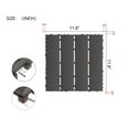 thumbnail image 2 of Plastic Interlocking Deck Tiles,44 Pack Patio Deck Tiles,12"x12" Square Waterproof Outdoor All Weather Use, Patio Decking Tiles for Poolside Balcony Backyard, Grey, 2 of 6
