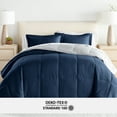 thumbnail image 6 of Noble Linens 7 Piece Bedding Bundle, Reversible Comforter and Patterned Sheet Set, Queen, 6 of 7