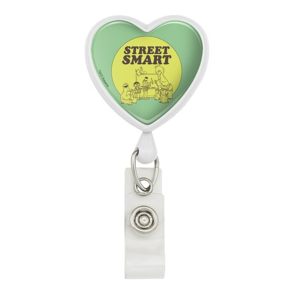 Sesame Street Smart Heart Lanyard Retractable Reel Badge ID Card Holder