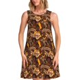 thumbnail image 1 of Balery Beautiful Ethnic African Women Vestidos de verano para mujer con estampado: vestido holgado sin mangas, vestido playero informal y cómodo para días calurosos., 1 of 7