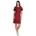 thumbnail image 4 of Inkmeso Robe T-Shirt Sportive à Col Rond pour Femmes Manches Courtes Rayées Été Décontracté Tee- TP-2TG, 4 of 8