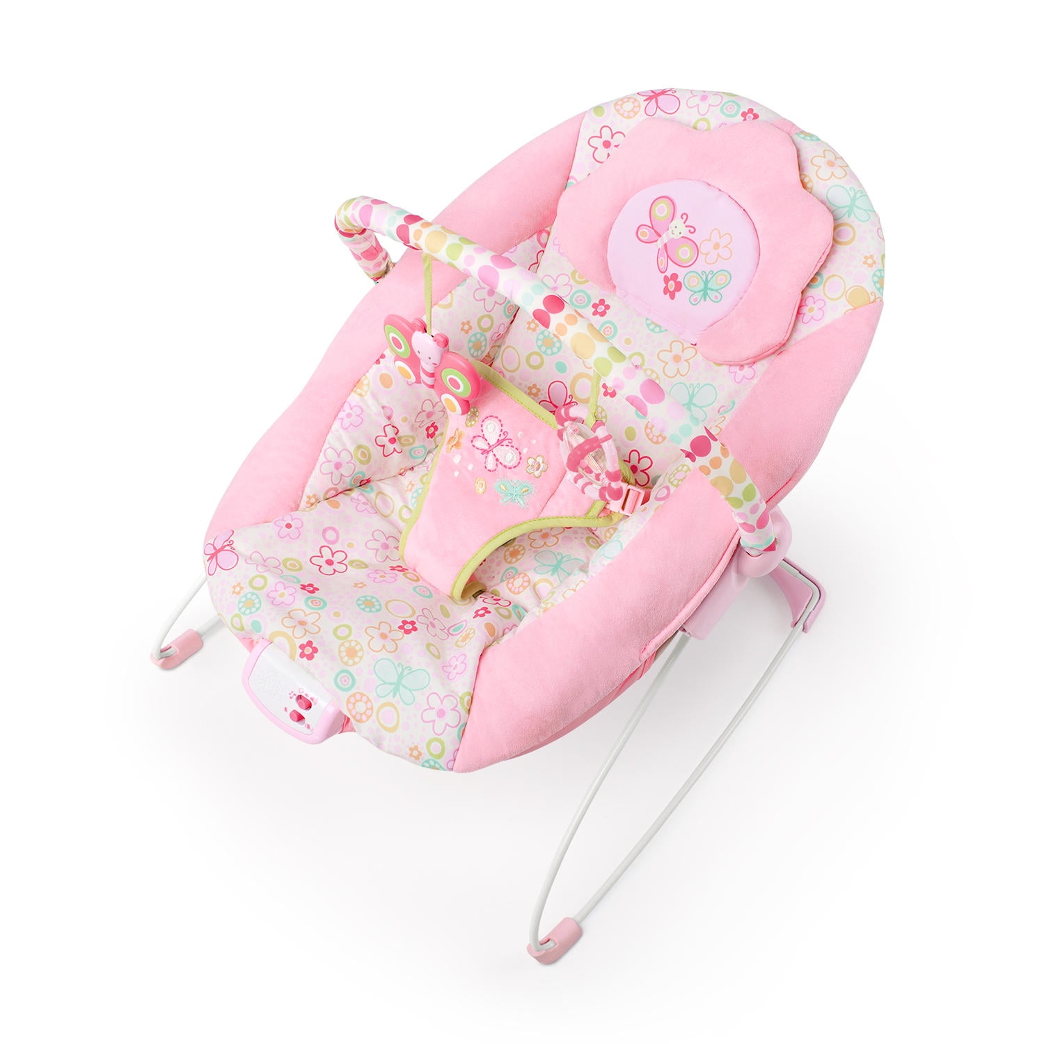 bright starts baby bouncer pink