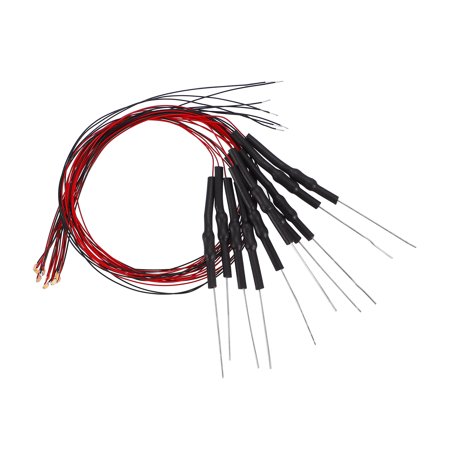 10Pcs Pre-soldered Micro SMD LED Warm White Light Diode 0805 DC 6-18V