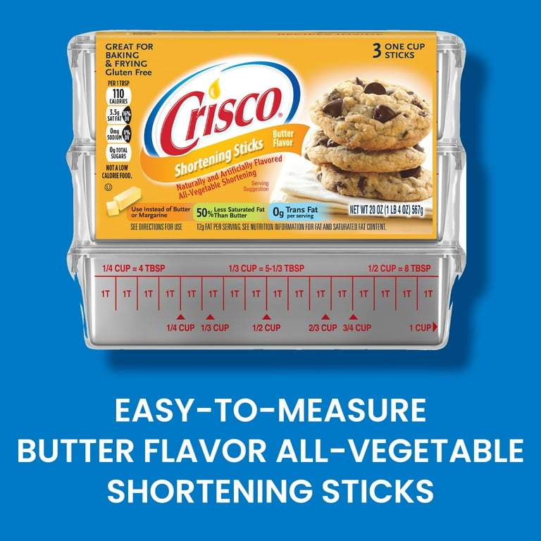 Crisco All-Vegetable Shortening, Shortening Sticks, Butter Flavor «  Discount Drug Mart