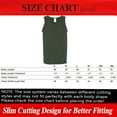 thumbnail image 2 of Gildan Heavy Cotton Tank Top for Men, Classic Fit Bound Neck Sleeveless Tank for Comfort, Forest Green, S, 2 of 4