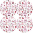 thumbnail image 2 of GZHJMY Valentine's Day Gnome Round Placemats Non-Slip Washable Polyester Table Mats Set of 4 Heat Resistant Placemats for Kitchen Dining Table Decoration, 2 of 7