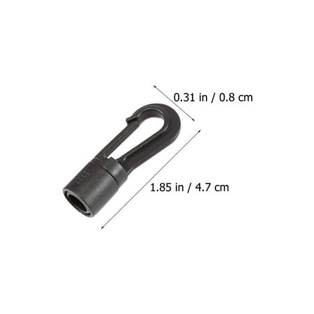 

20pcs Rope Hooks Outdoor Travel Tent Accessories Plastic Rotary Hooks (8mm)