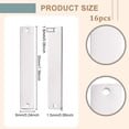 thumbnail image 2 of 16Pcs 304 Stainless Steel Connector Charms Blank Tags Rectangle Stamping Blank Tags with Two Holes for Engraving or Stamping DIY Bracelet Necklace 1.34x0.24x0.06inch Silver DIY, 2 of 5