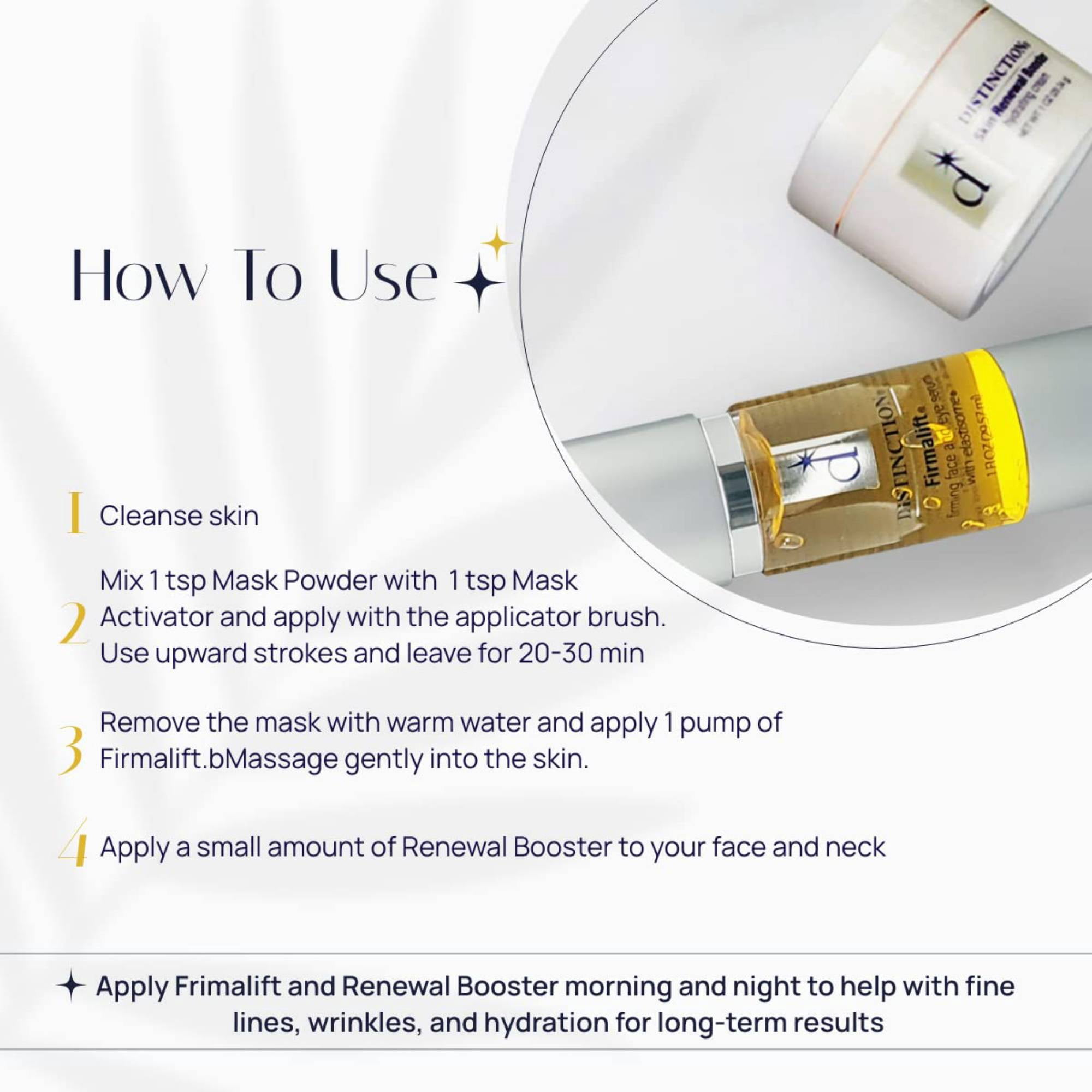 Complete Skincare Kit with Face Serum, Cream, Mask Powder & Activator with  Brush (5 Piece Set)