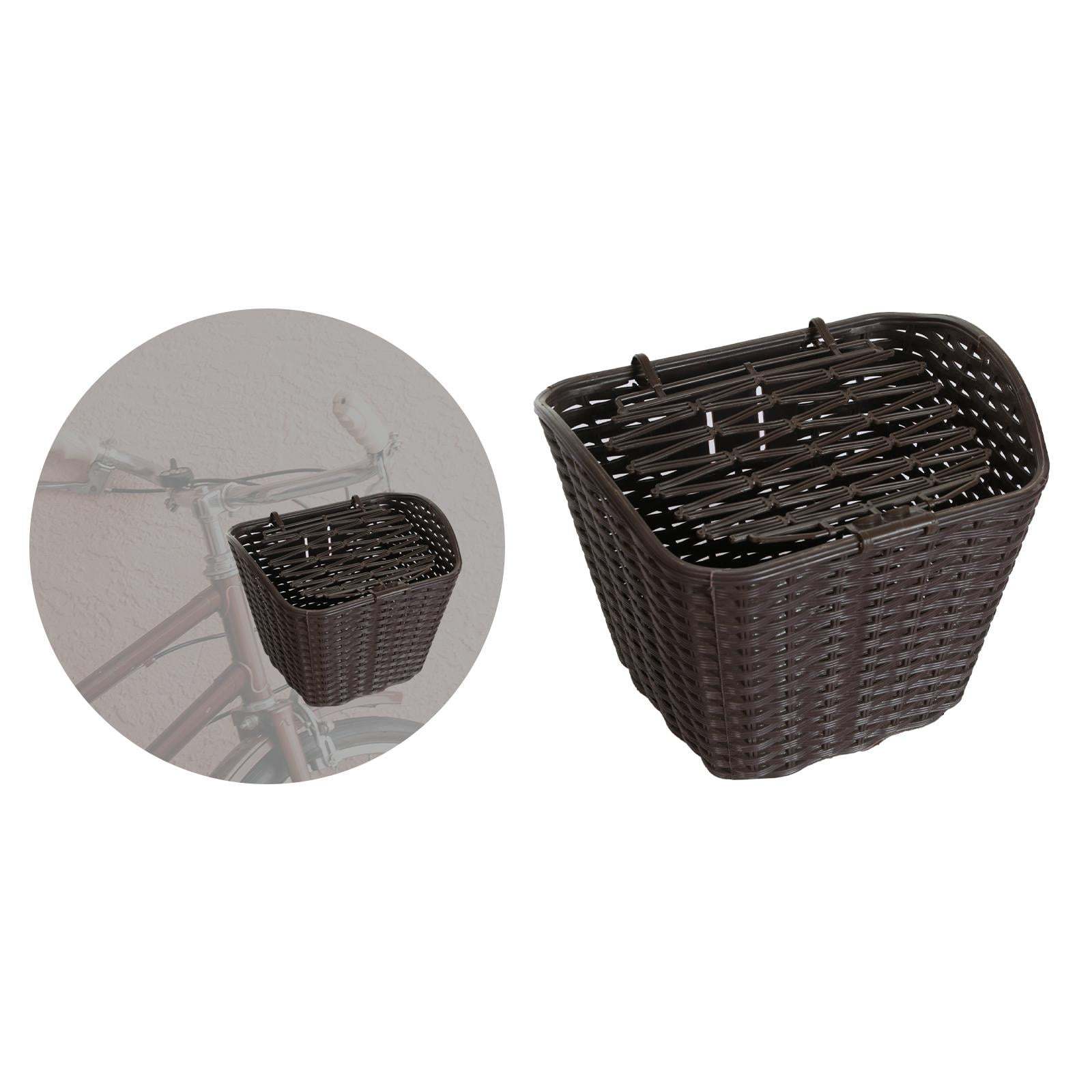 Front Basket with Cover Bike Basket for Outdoors Cycling Accessories Khaki