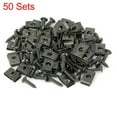 thumbnail image 2 of 50 Set 4.2x16mm U Clip Screw Assortment Car Clips Fasteners with Screws for Securing Wires and Cables Army Green, 2 of 7