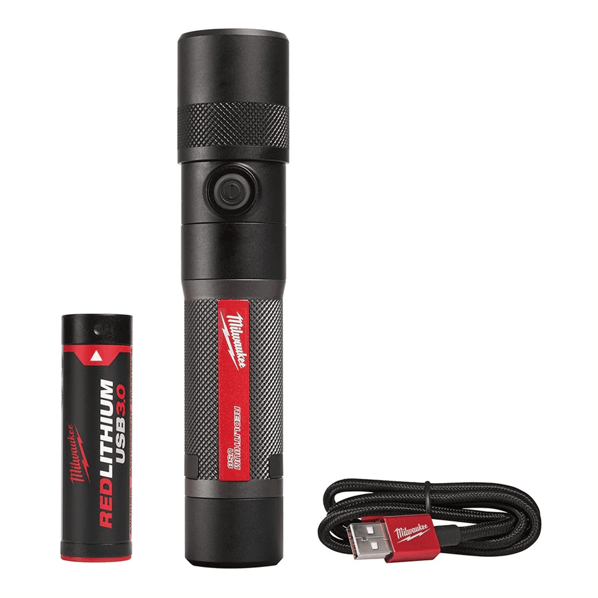 milwaukee 2107s 325l focusing flashlight w/ holster Milwaukee 2107S 325-Lumen LED Focusing Flashlight w/Holster
