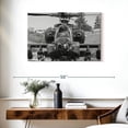 thumbnail image 3 of Elephant Stock Apache Fighter Helicopter Wall Art - Horizontal Canvas Wall Art - Living Room Wall Decor - Military Canvas - Gray And Black Decor - 36" x 24", 3 of 8