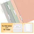 thumbnail image 3 of Carpetas colgantes SUNEE en colores pastel, paquete de 75 unidades, tamaño carta, 3 of 8