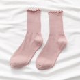 thumbnail image 2 of GZEFJRQM Athletic Socks Women 5 Pairs Ruffle Slouch Socks for Women Cute Cotton Crew Socks Frilly Knit Socks Ankle Socks for Women, 2 of 7