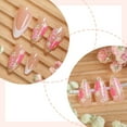 thumbnail image 3 of ROZYARD Glossy Almond Press On Nail with Colorful Floral Designs 24pcs for Women, 3 of 6
