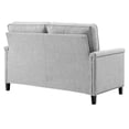 thumbnail image 4 of Modway Ashton Upholstered Fabric Loveseat in Light Gray, 4 of 8