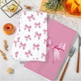 thumbnail image 4 of Bow Kitchen Dish Towels 18 x 26 Inch Pink Bowknot Dishcloth Coquette Hand Drying Tea Towel for Wedding Valentine Bridal Shower, 2Pcs, 4 of 6