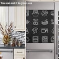 thumbnail image 3 of Kitchenware Patterns Dishwasher Magnet Cover Reuseable Refrigerator Magnet Cover Decal Kitchen Fridge Microwave Stickers Hoilday Party Decor 23 x 26 inch, 3 of 5