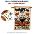 thumbnail image 4 of America Forever Pumpkin Spice Fall House Flag, 28x40 inch Double Sided, Decorative Happy Pumpkin Spice Season Welcome Autumn Yard Flags for Outdoor Patio Lawn Party Decorations, 4 of 5