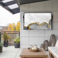thumbnail image 2 of Outdoor TV Cover 58x37x4.5in, Grey Marble Gold Stripe Weatherproof TV Screen Protector with Zipper, Luxury Modern Art Outside Television Cover Fits Up to 60-65", 2 of 9