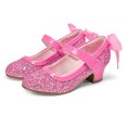 thumbnail image 5 of Bocca Girls Party Dress Shoes Pink Mary Jane Wedding Princess Shoes With Bow 11M, 5 of 6