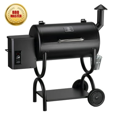 Z GRILLS BBQ Master Wood Pellet Grill & Smoker 8 in 1 Grill Auto Temperature Control, 560 sq.in Cooking Area for Outdoor Cooking