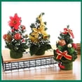 thumbnail image 4 of Inteprter mesita de noche Navidad Artificial Mini árbol Hotel PVC simulación de Navidad árboles falsos decoración Festival banquete decoración Kits de decoración para fiestas A-S07 Inteprter HA069270-01, 4 of 6