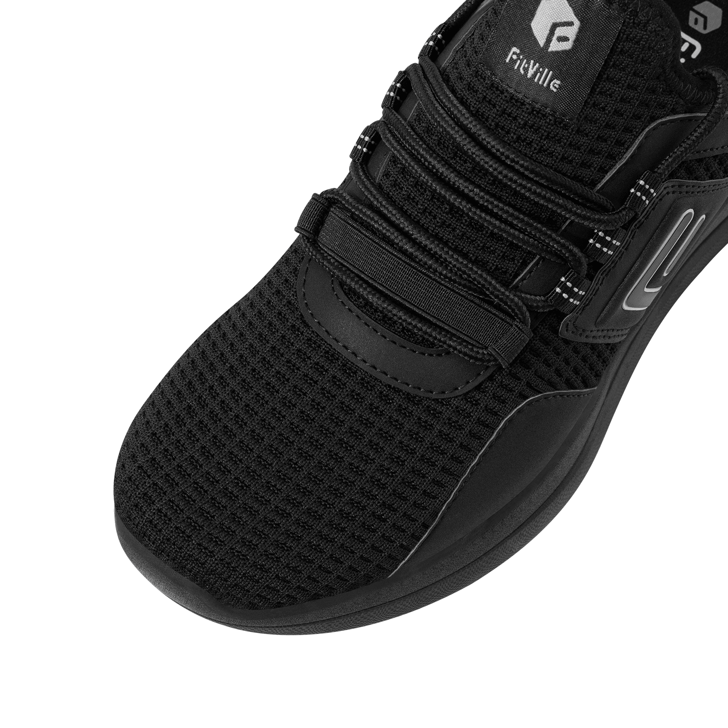 Extra Wide Running Shoes for Men Lightweight Athletic Sneakers (Black, 9 x-Wide)