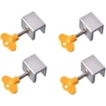 thumbnail image 4 of Cerraduras de ventana de aleación de aluminio, cerraduras de ventana deslizantes con diseño de doble cerradura, cerraduras de seguridad ajustables para mayor seguridad, incluye amortiguación de goma, 4 of 5