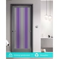 thumbnail image 5 of Window Privacy Film Purple Ombre Stained Glass Window Film Decorative Sun Block Window Cover Grey Modern Art Farmhouse Window Clings Static Adhesive Sticker for Bathroom 35.4"x78.7", 5 of 6