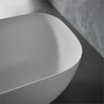 thumbnail image 5 of Clovis 67x29.5" Solid Surface Modern Resin Freestanding Bathtub in White, 5 of 7