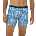 thumbnail image 2 of Men'S Boxer Briefs, Popsicle Pattern Soft And Breathable Mens Underwear Boxer Briefs With Widen Waist, 2 of 2