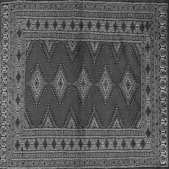 Ahgly Company Indoor Square Persian Gray Traditional Area Rugs, 6' Square