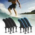 thumbnail image 3 of Aileron de Planche de Surf, 3 Pcs Ailerons de Planche de Surf Souples avec Vis 4.5 Pouces Accessoires de Surf, 3 of 7