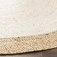 thumbnail image 3 of Safavieh Natural Fiber Round Collection NF801M Handmade Boho Braided Jute Area Rug, 4 x 4 Round, Ivory, 3 of 3