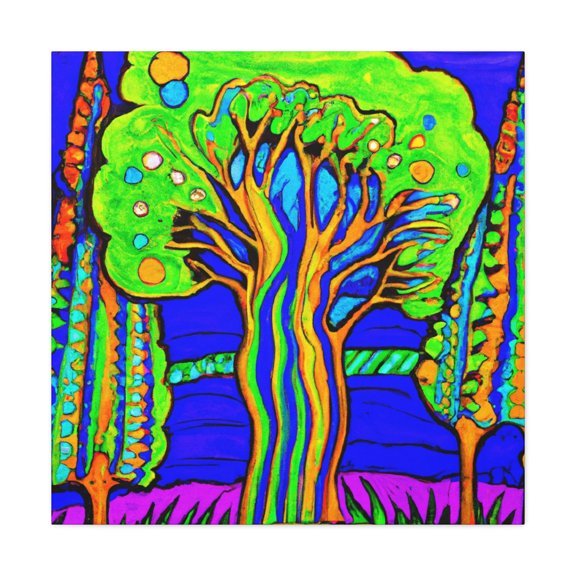 Cypress in Fauvism - Canvas