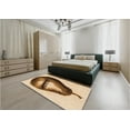 thumbnail image 5 of Ahgly Company Machine Washable Indoor Round Transitional Mahogany Brown Area Rugs, 6' Round, 5 of 7