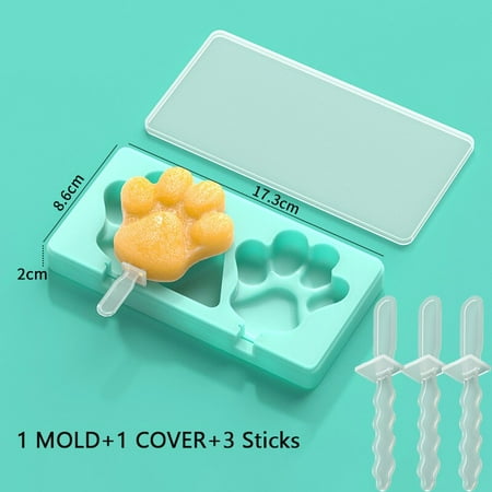 

Ice Cream Silicone Molds Watermelon Snowman Pine Tree Shape Ice Cream Mould DIY Handmade Homemade Ice Cream Mold with Lid Sticks