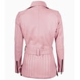 thumbnail image 2 of Womens Genuine Lambskin Pink Leather Jacket Moto Biker Slim Fit Jacket, 2 of 3